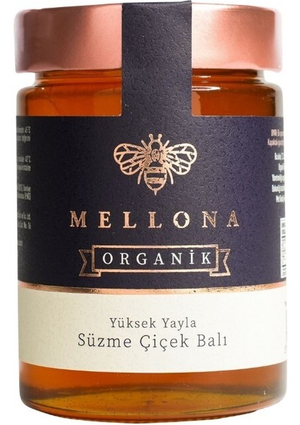 Organi̇k Yüksek Yayla Süzme Çi̇çek Balı 450 gr
