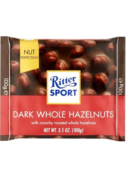Dark Whole Hazelnut Bi̇tter Çi̇kolata 100 gr