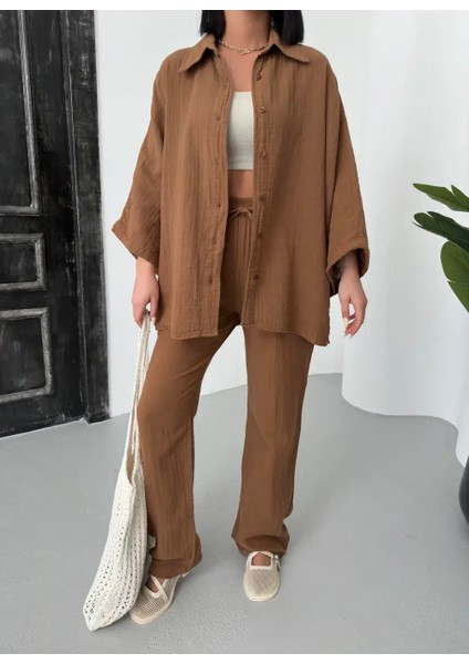 Müslin Monako Takım Kahve