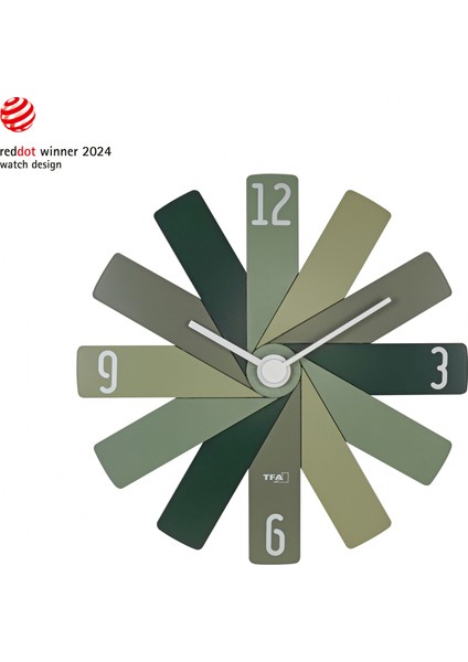 Tfa 60.3020.04 Tasarım Duvar Saati (Yeşil) Clock In The Box (Alman Markası)
