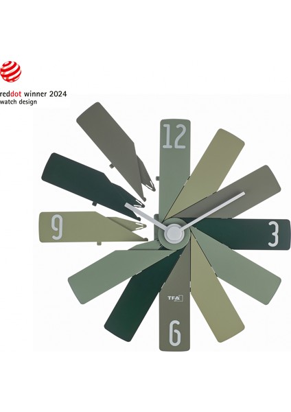Tfa 60.3020.04 Tasarım Duvar Saati (Yeşil) Clock In The Box (Alman Markası) modelleri