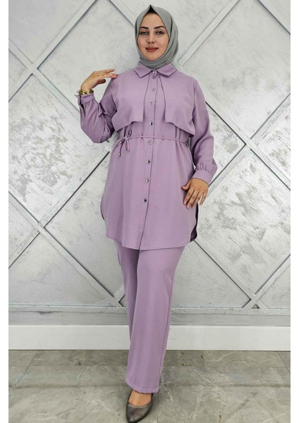 Kadın Beli Bağcıklı Tesettür Takım modelleri