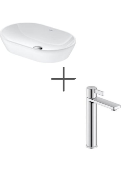 D-Neo 60 cm Çanak Lavabo Beyaz ve D-Neo Lavabo Bataryası Large