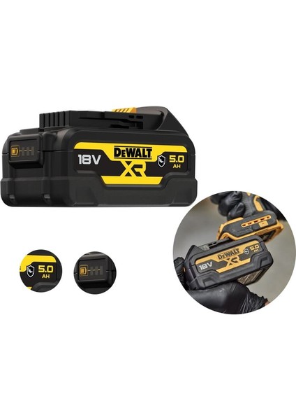 Xr Slıde DCB184 G-Shock 18V 5A Son Seri Pack By Dewalt Batarya fiyatları