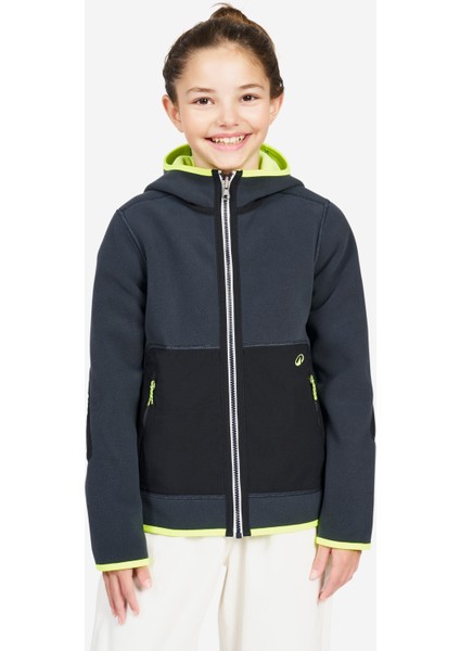 Tribord Çocuk Sıcak Tutan Yelkenli Poları - Gri/neon Sarı - Sailing 500