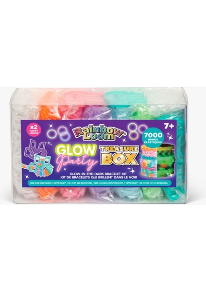 Rainbow Loom 7000 Parça Karanlıkta Parlayan Bileklik Seti - 2 Happy Loom, 150 Klips fırsatları
