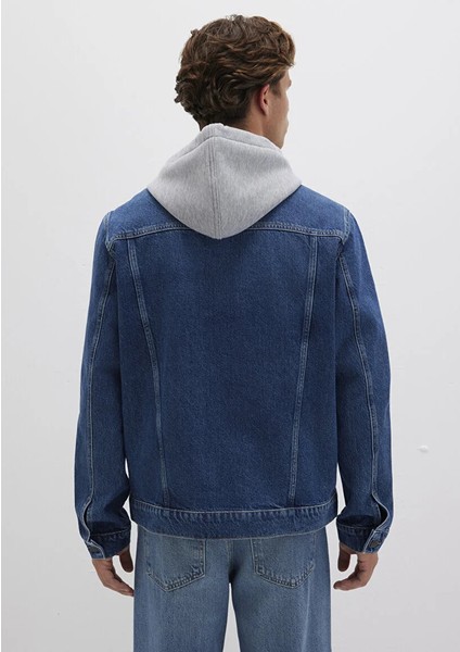 Brandon 90lar Vintage Koyu Mavi Jean Ceket 0112808-90839 fırsatları