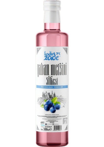 Kadi̇rzade Yaban Mersi̇ni̇ Sirkesi 500 ml