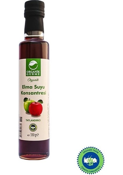 Organi̇k Gurme Organi̇k Elma Suyu Konsantresi̇ 330 gr