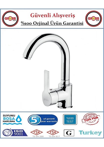 Can Mix Lavabo Bataryası - 40'lık Kartuş - 5 Yıl Garanti - Orjinal Ürün fiyatları