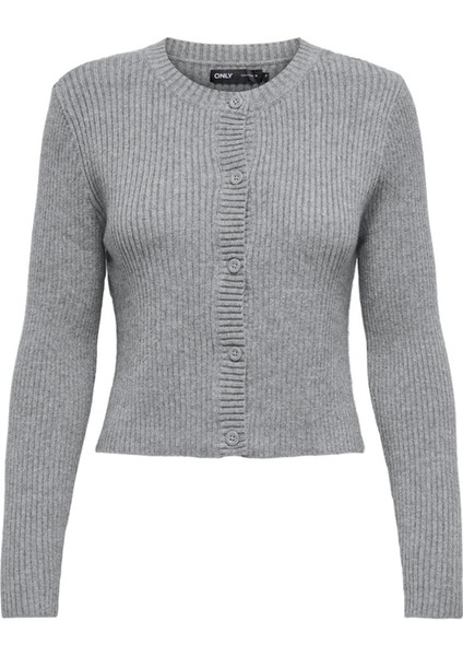 Onlkatıa Ls Button Gri Kadın Hırka 15311840