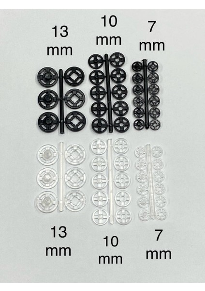 Şeffaf Çıtçıt / Plastik Çıtçıt / 5 Li Set fiyatları