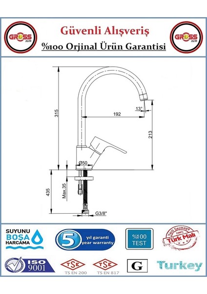 Can Mix Mutfak Evye Bataryası - 40'lık Kartuş - 5 Yıl Garanti - Orjinal Ürün modelleri
