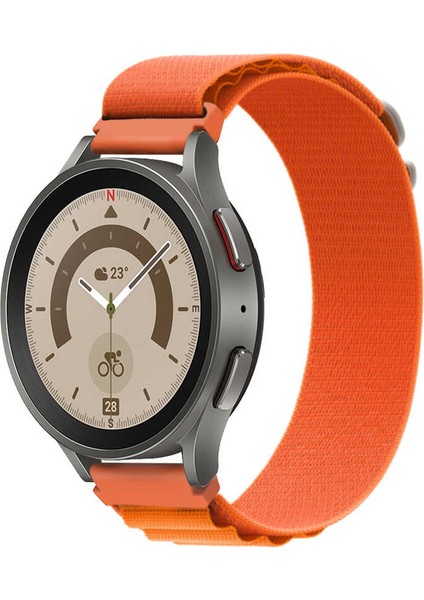 Galaxy Watch (46MM) Uyumlu 22MM Kancalı Kumaş Kordon-74 Turuncu fiyatları