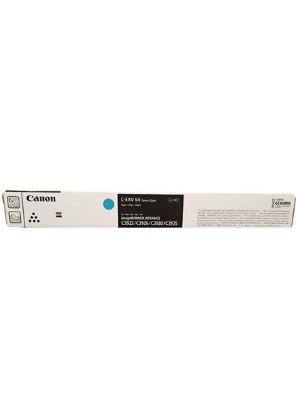 Exv-64 (5754C002) Mavi Orjinal Toner - Dx C3930I fiyatları