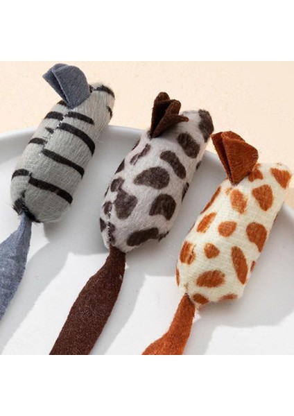 Peluş Fare Kedi Oyuncağı 3 Adet modelleri