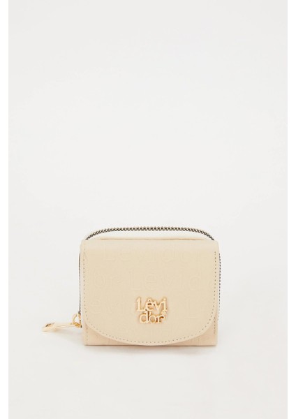 Levidor Krem Kadın Cüzdan 910011