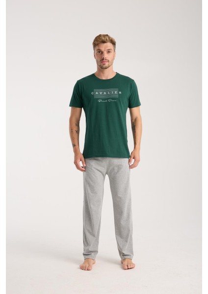 Erkek Yeşil Kısa Kol Pijama Takımı fiyatları