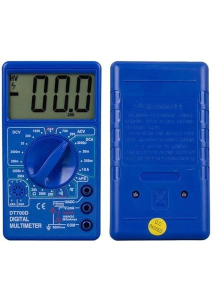 Powermaster DT700D Jumbo Display Dijital Multimetre Ölçü Aleti