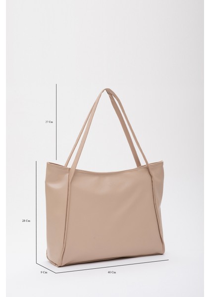 Vizon SHK90 Suni Deri Iç Bölmeli Fermuarlı El, Kol ve Omuz Shopper Çanta fiyatları