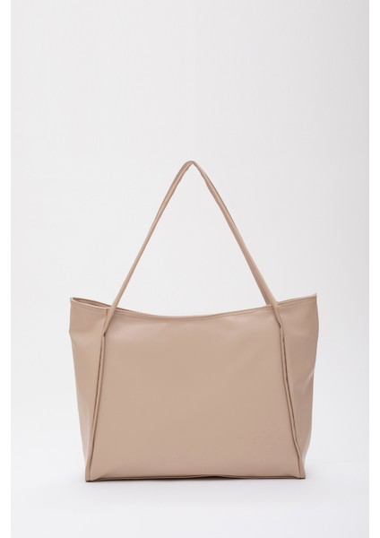 Vizon SHK90 Suni Deri Iç Bölmeli Fermuarlı El, Kol ve Omuz Shopper Çanta fırsatları