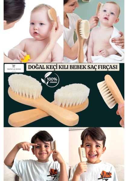 Bebeğiniz Için Doğal ve Yumuşak Keçi Kılı Fırça