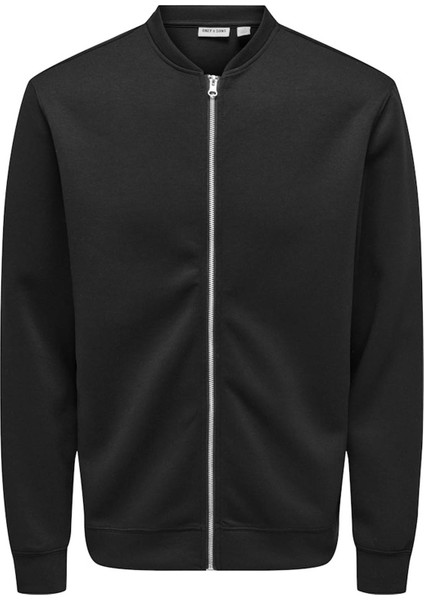 Reg Ls Zip Bomber Siyah Erkek Ceket 22035204