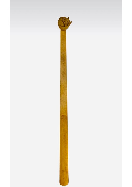 Tilki Figür Model Ceviz Ahşap El Oyması Ayakkabı Çekeceği 75 cm Kerata fırsatları