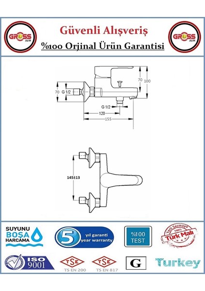 Can Mix Banyo Bataryası - 40'lık Kartuş - 5 Yıl Garanti - Orjinal Ürün modelleri