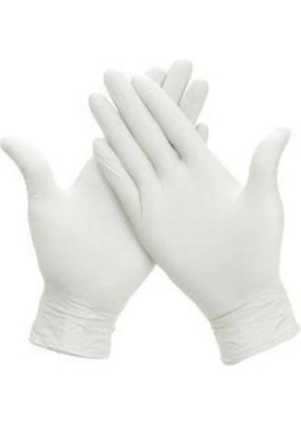 Lateks Pudralı (M) Medium Beden Muayene Eldiven -100 Lü Paket modelleri