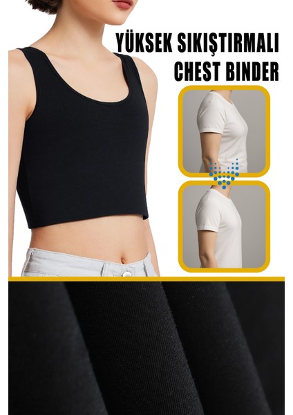 Göğüs Gizleyici Korse Unisex Jinekomasti ve Tomboy Için Binder Toparlayıcı Düz Silüet fiyatları