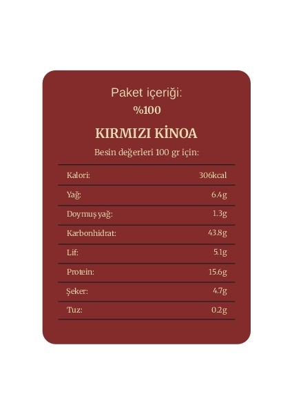 Kırmızı Kinoa 200gr modelleri