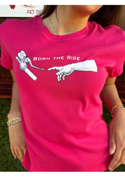 Born The Ride / Kadın Pembe Renk T-Shirt fiyatları