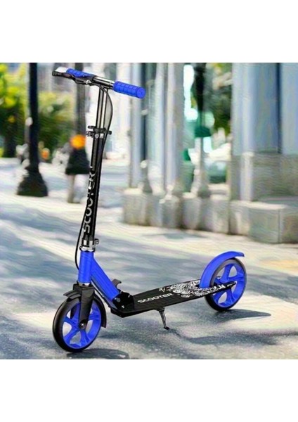 Manuel Katlanabilir Scooter Mavi Renk