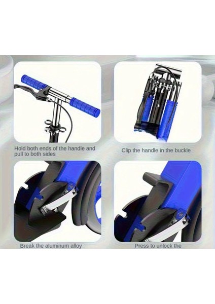 Manuel Katlanabilir Scooter Mavi Renk fırsatları
