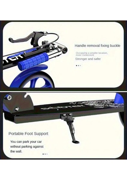 Manuel Katlanabilir Scooter Mavi Renk indirimleri