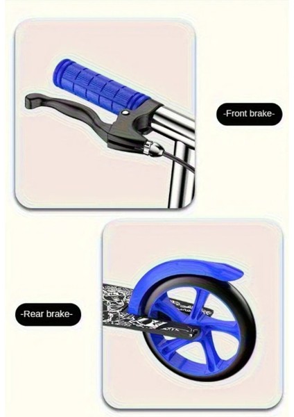 Manuel Katlanabilir Scooter Mavi Renk