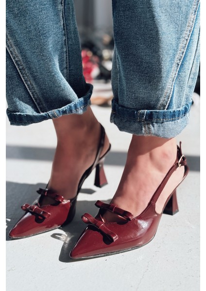 Berin Rugan Bordo Fiyonk Detaylı Detaylı Kadın Ayakkabı fiyatları