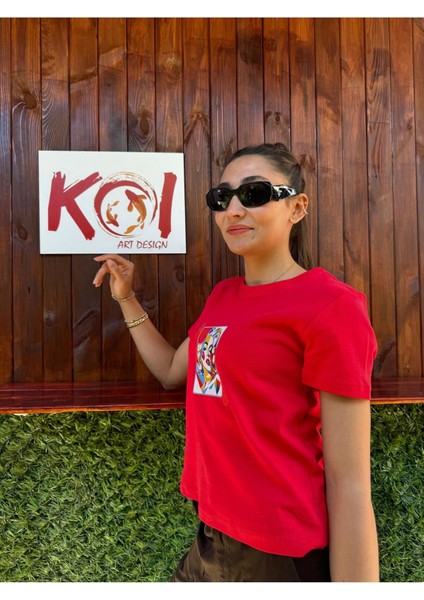 Marilyn Monroe Kart / Kadın Kırmızı Renk T-Shirt fiyatları