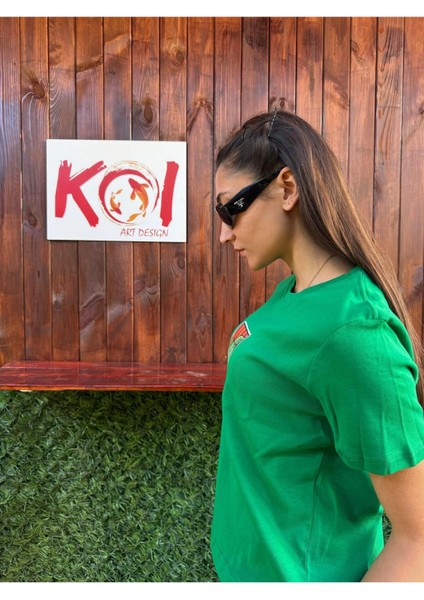 Balbazarr / Kadın Yeşil Renk T-Shirt modelleri