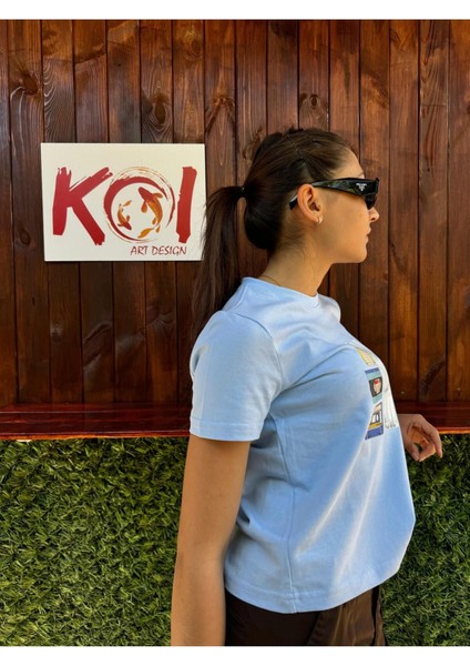 I'm Thıs Old / Kadın Mavi Renk T-Shirt modelleri