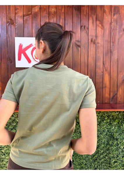 Wc Dollar / Kadın Haki Renk T-Shirt fiyatları