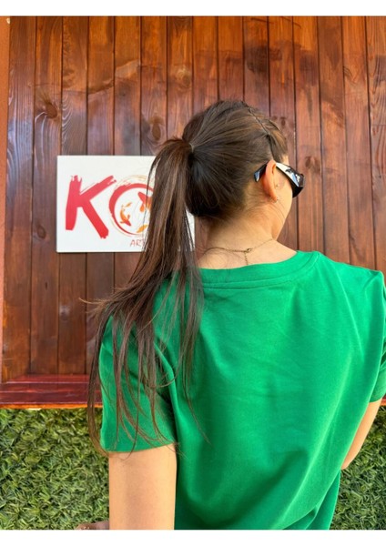 Pokemon Line / Kadın Yeşil Renk T-Shirt fırsatları