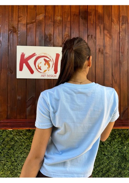 Michelangelo Chocolate / Kadın Mavi Renk T-Shirt modelleri