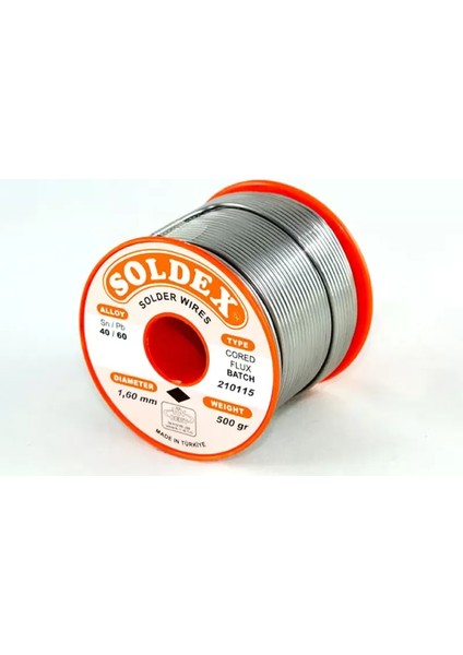 Soldex 40-60 Lehim Teli 500 gr 1.2 mm - Sn:40 / Pb:60