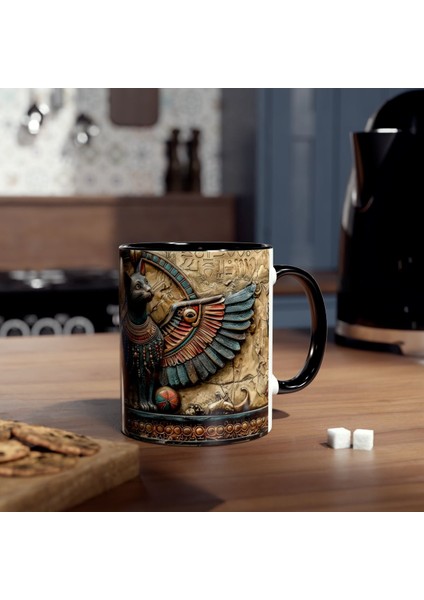 Antik Mısır Bastet Baskılı Kupa