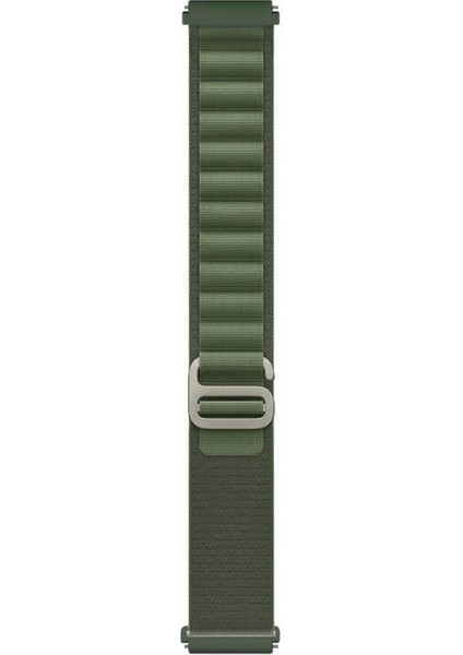 Honor Watch 4 Pro Uyumlu 22MM Kancalı Kumaş Kordon-74 Yeşil modelleri
