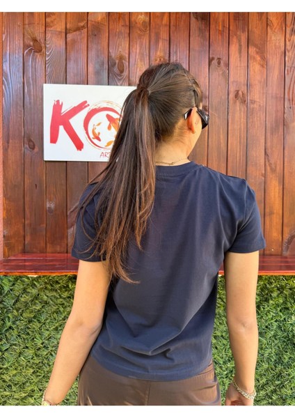 Michelangelo Chocolate/ Kadın Lacivert Renk T-Shirt modelleri