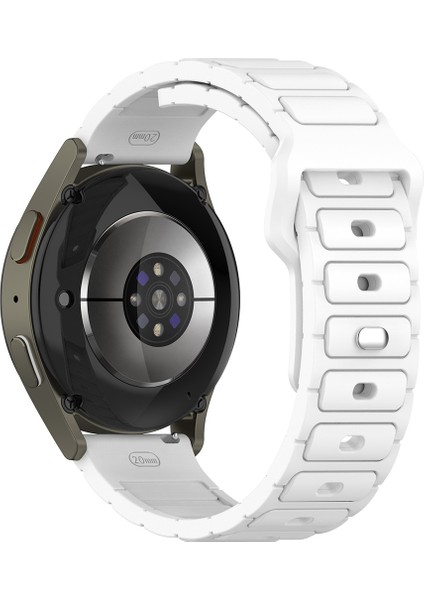Amazfit Balance Uyumlu 22MM Yeni Tasarım Silikon KORDON-132 Beyaz