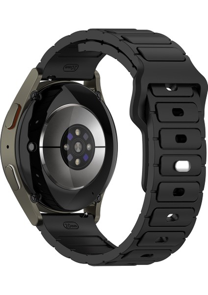 Huawei Watch Gt 3 Active (46MM) Uyumlu 22MM Yeni Tasarım Silikon KORDON-132 Siyah